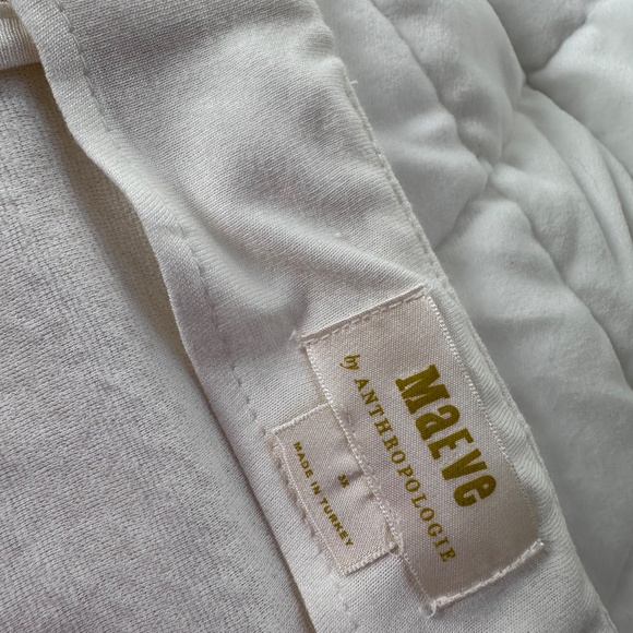 3x Maeve by Anthropologie cream mini skirt - Picture 4 of 4